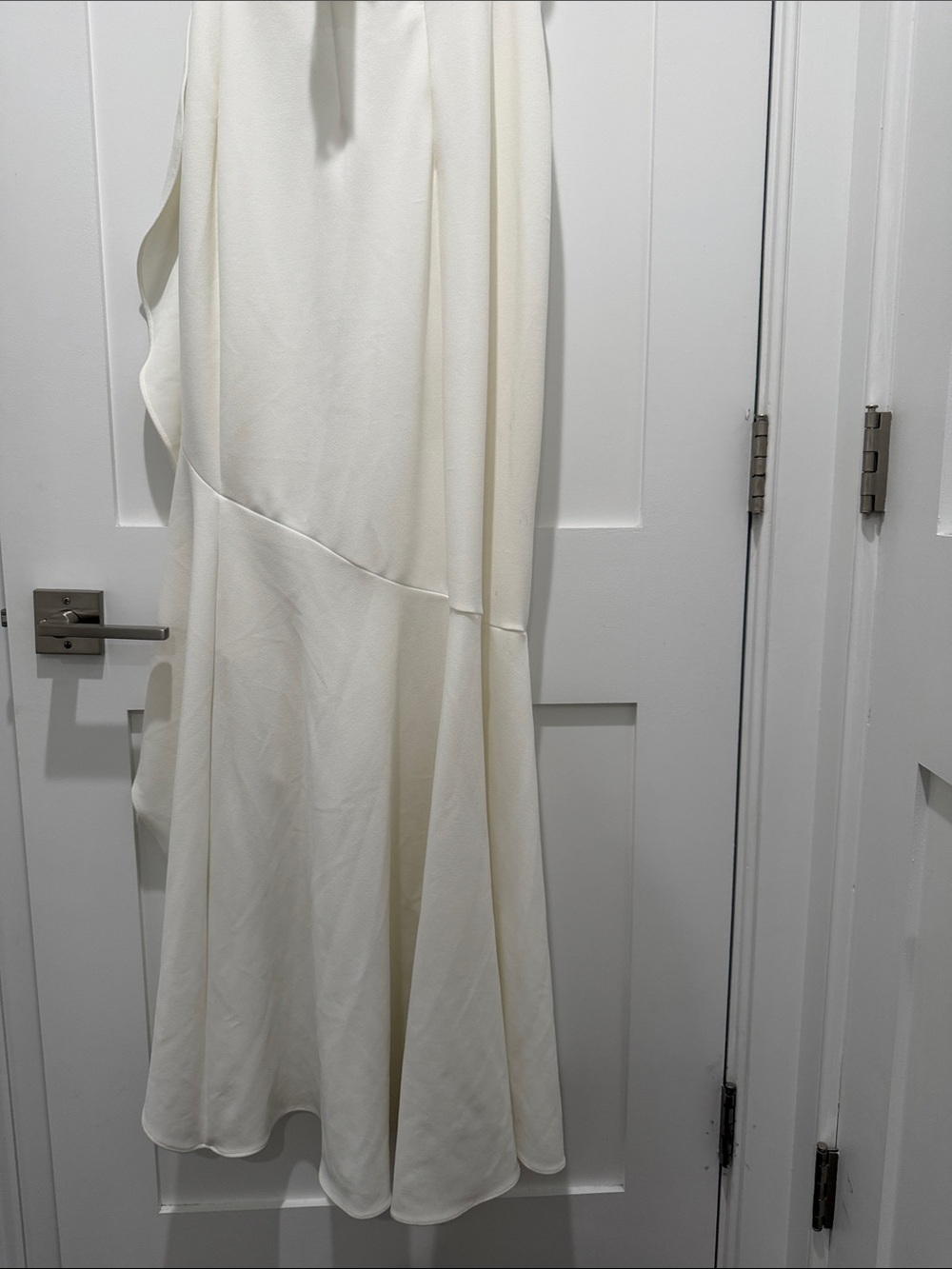 Ivory Ruffle Strapless High-Low Dress - Picture 5 of 7